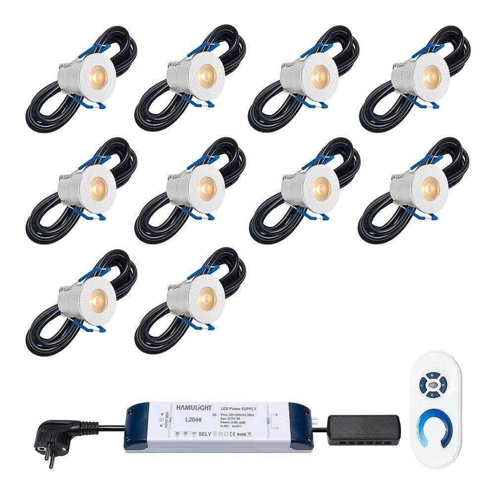 CREE LED Veranda inbouwspot Valencia warm wit | Set van 6, 8, 10 of 12 stuks